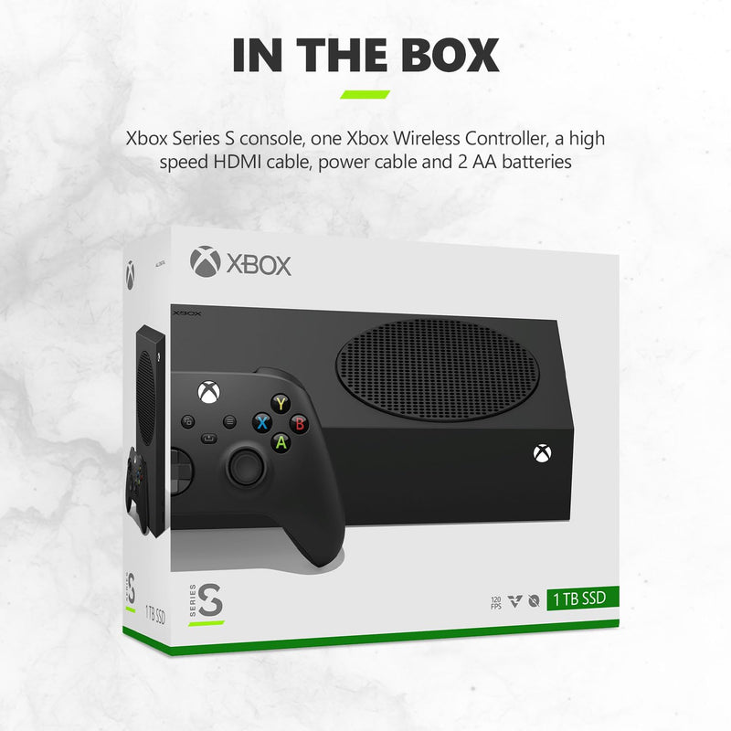 Microsoft - Xbox Series S - 1TB - All-Digital Console ( + OPTIONAL 2nd Carbon Black Controller)