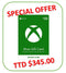 SPECIAL OFFER: US $50 Xbox Gift Card for TT $345 [Digital Code]