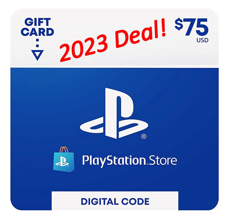 2023 Special on $75 USD PlayStation Store Gift Card [PSN Digital Code]