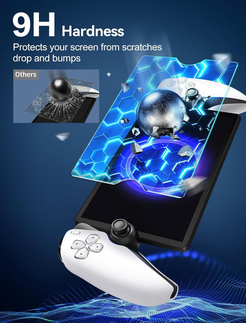 ivoler 2-Pack Screen Protector, Anti-Scratch, Tempered Glass for PlayStation Portal Remote Player