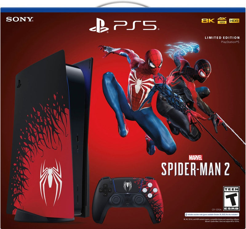 2 Pack PS5 Controller Dualshock Venom Marvel Spider Man Black Skin