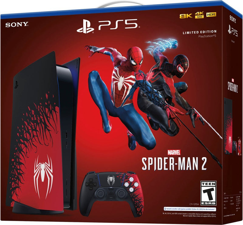 PlayStation 5 Console (Disc) – Marvel’s Spider-Man 2 Limited Edition Bundle (PS5)