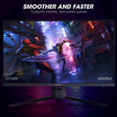 KOORUI 27 inch 144Hz 1ms 2K QHD (2560x1440) Gaming Monitor, with HDMI/ DisplayPort, Adaptive Sync, VA Panel Technology