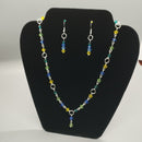 Colourful beaded necklace set