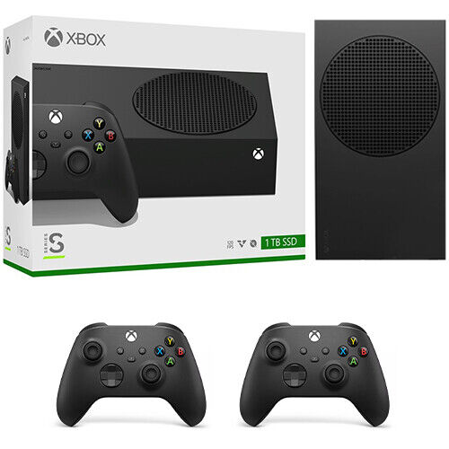 Microsoft - Xbox Series S - 1TB - All-Digital Console (Disc-Free Gaming) - Black