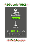 SPECIAL OFFER: Xbox Game Pass Ultimate - 1 month membership - GLOBAL - for TT$110. [Digital Code]