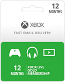12 Month Xbox Live Gold Subscription (Email Delivery)