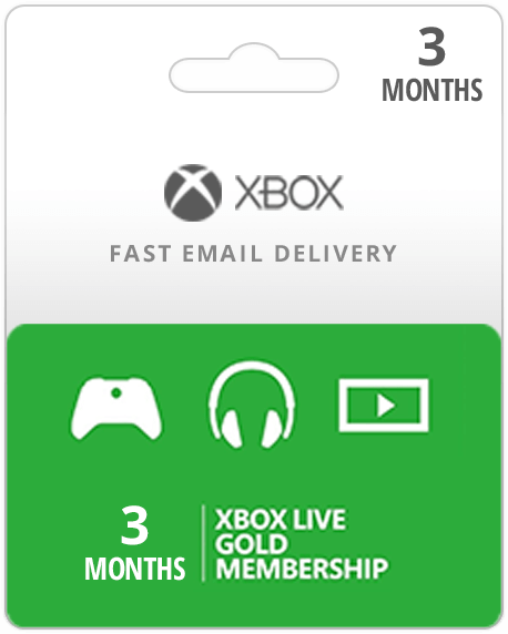 3 Month Xbox Live Gold Subscription (Email Delivery)