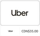 Uber eGift Cards - Digital Codes (CANADA only)