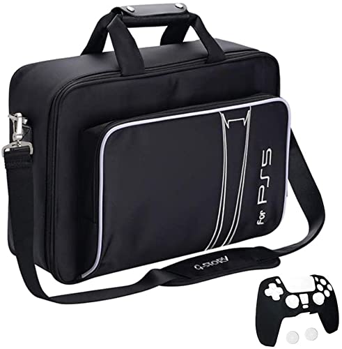 G-STORY Console Carrying Case/ Storage Bag for PS5  (Includes Silicone Cover Skin Protector for DualSense Controller)