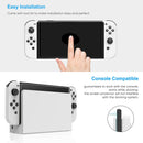 Nintendo Switch OLED Model Accessories Bundle - Kit Includes Carrying Case, 3 in 1 Protective Case Cover, 2pcs Screen Protector, Adjustable PlayStand, Thumbstick Grip Caps – by Klipdasse