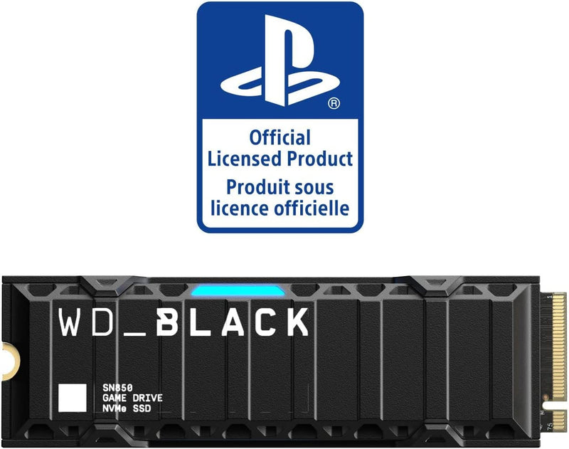 WD_BLACK SN850 1TB Internal SSD PCIe Gen 4 x4 with Heatsink - Officially Licensed for PS5