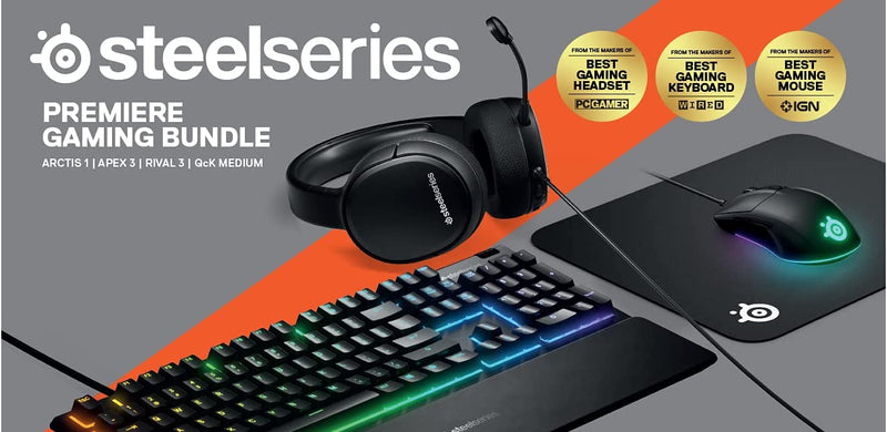 SteelSeries Premier Gaming Bundle (Headset/ Keyboard/ Mouse/ Mousepad)