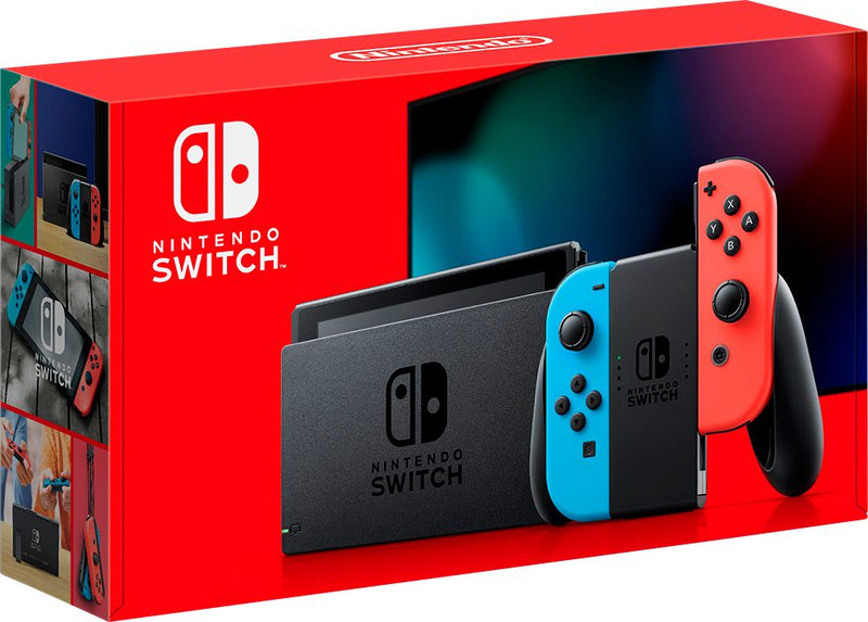 Nintendo Switch Console V2 - Neon Red/ Neon Blue Joy-Con