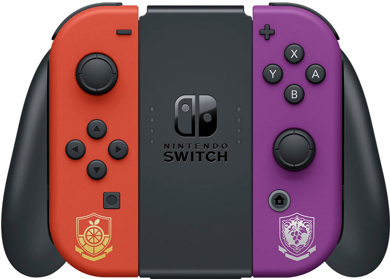 Nintendo Switch OLED Bundle – Pokémon Scarlet & Violet Edition OLED Console + ONE Physical Game + AMFILM Screen Protector 3Pk