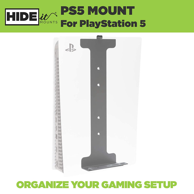 HIDEit Mounts - Pro Bundle Wall Mount Kit for PS5 and Controller - Rubber Dipped Controller Holder – Patented