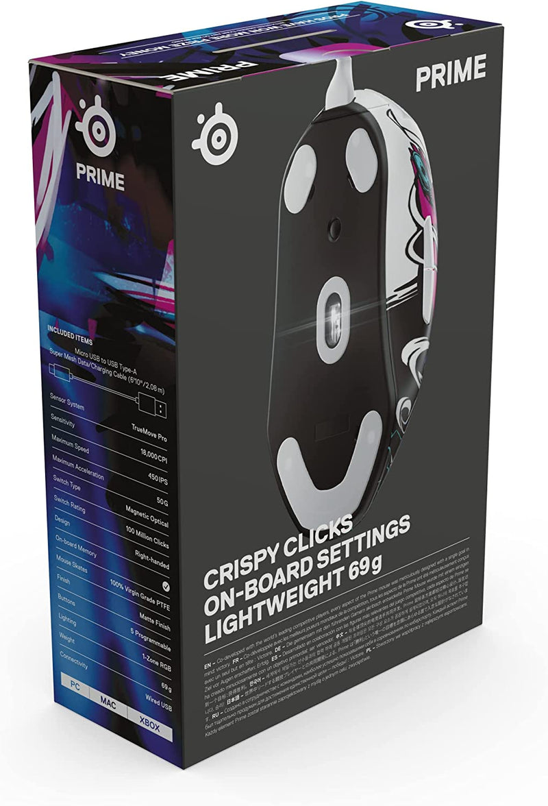 SteelSeries Prime Pro Series Gaming Mouse: NEO NOIR Limited Edition