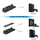PS4 Universal Vertical Stand, Fan Cooler and Dual Charging Station – for PS4/ PS4 Pro/ PS4 Slim