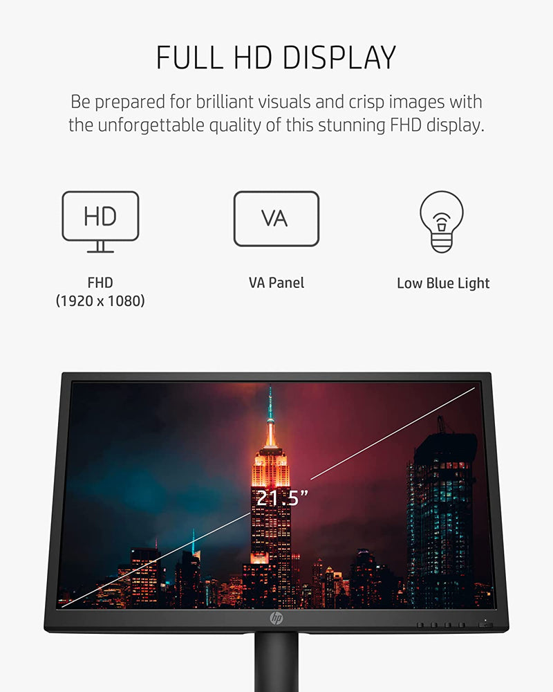 HP V223ve 21.5" Full HD (1920x1080) 75Hz 5ms Monitor