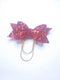 Red Glitter Bow Planner Clip