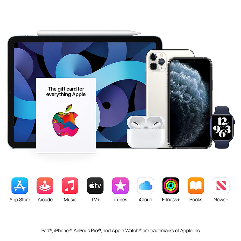 Apple Gift Card - App Store, Apple Music, iTunes, iPhone, iPad, AirPods, accessories, and more [Digital]