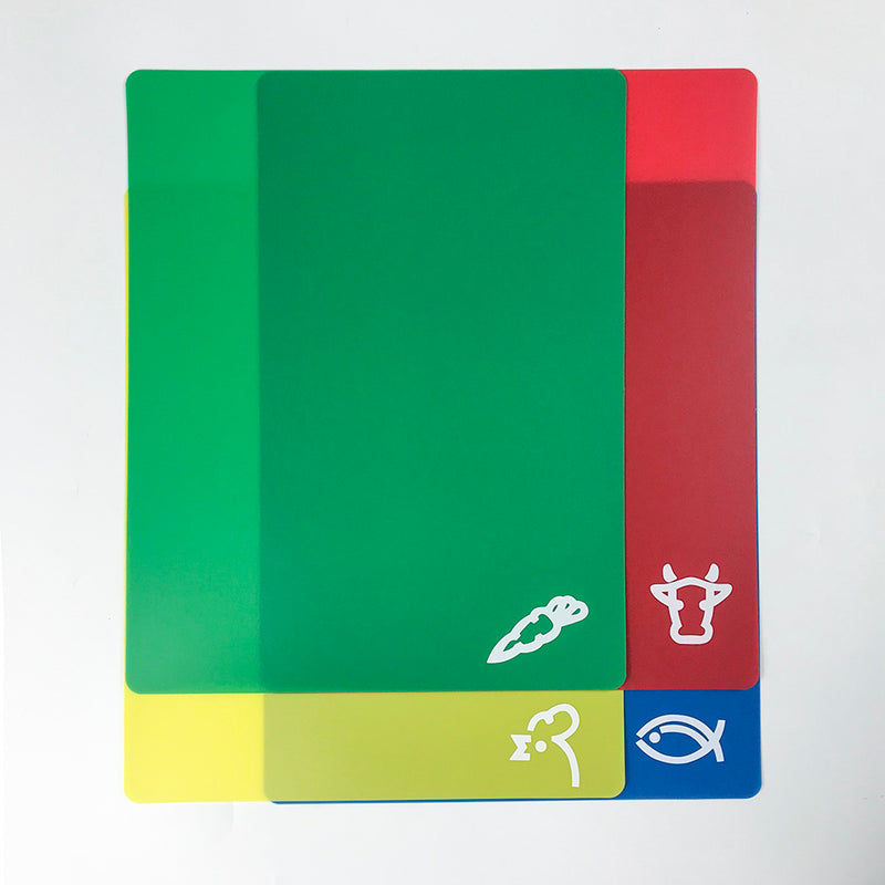 Cutting Board - Flexable Colour Coded - 4pk