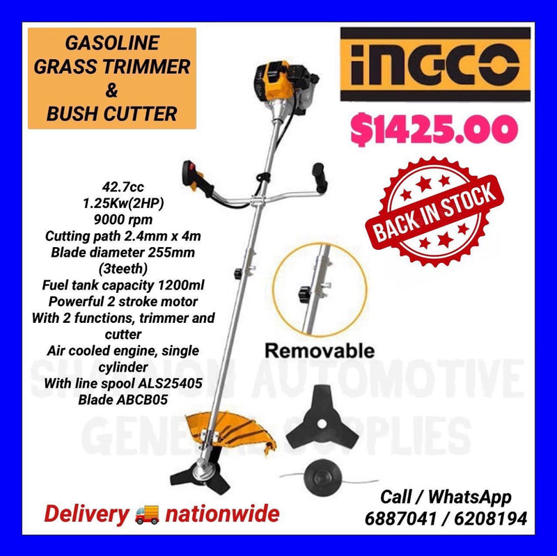 INGCO GRASS TRIMMER AND BUSH CUTTER