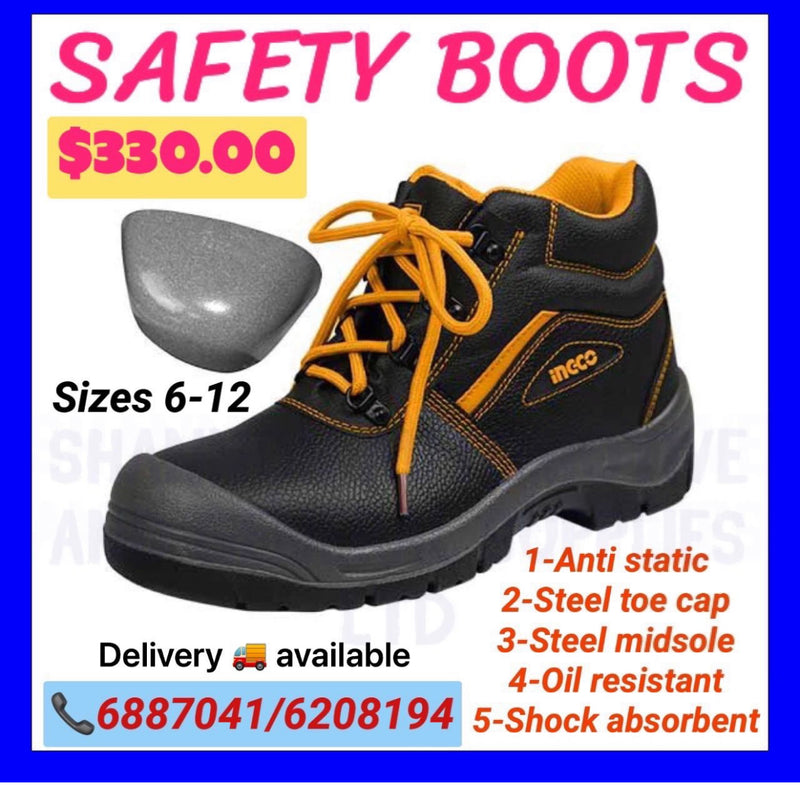 INGCO STEEL TOE SAFETY BOOTS