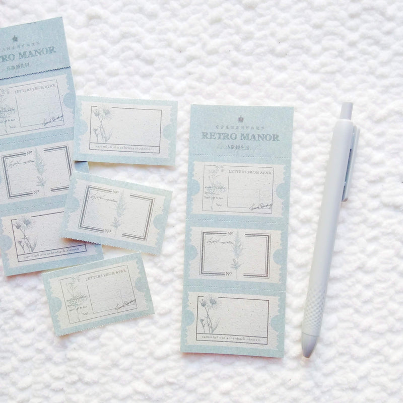 Ticket Note Papers | Powder Blue