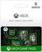 6 month Xbox game pass